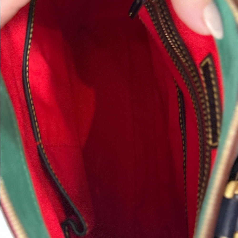 Dooney & Bourke Florentine Cameron Satchel-Navy - Picture 6 of 10